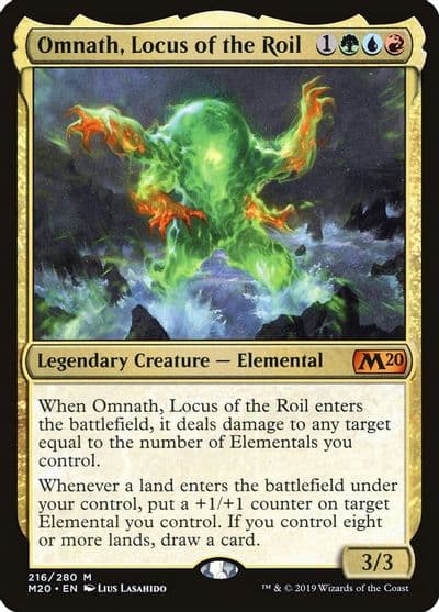 Omnath Locus of the Roil Core Set 2020 Magic card
