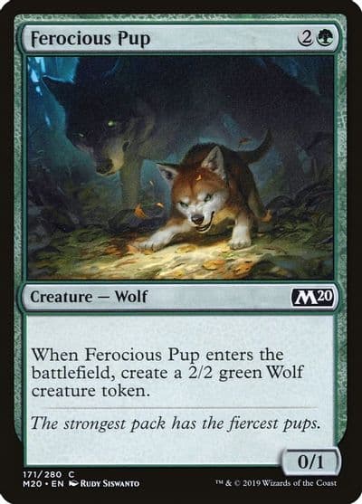 Ferocious Pup Core Set 2020 Magic card