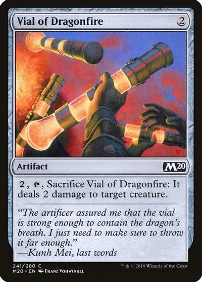 Vial of Dragonfire Core Set 2020 Magic card