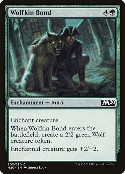 Wolfkin Bond Core Set 2020 Magic card