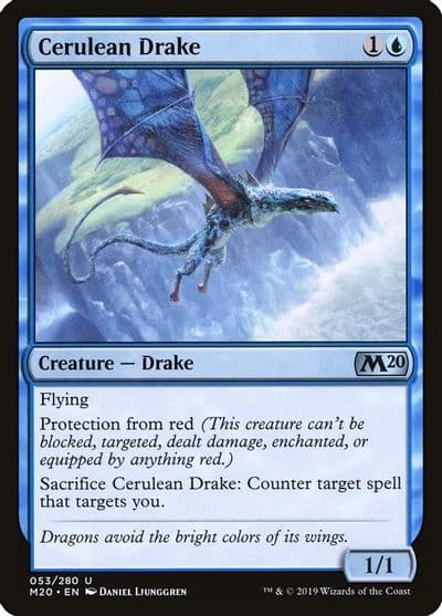 Cerulean Drake Core Set 2020 Magic card