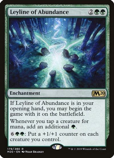 Leyline of Abundance Core Set 2020 Magic card