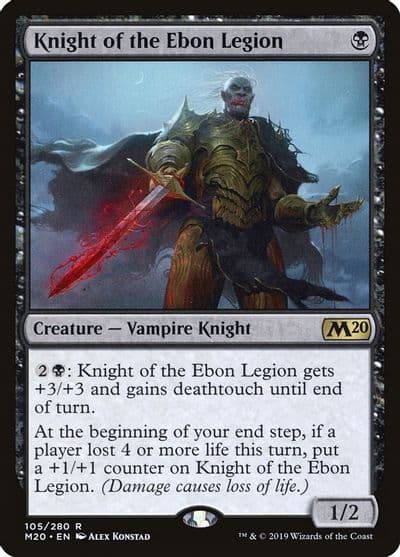Knight of the Ebon Legion Core Set 2020 Magic card