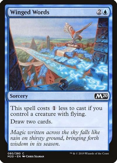 Winged Words Core Set 2020 Magic card