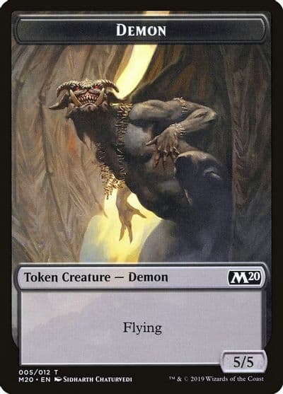 Demon Token Core Set 2020 Magic card