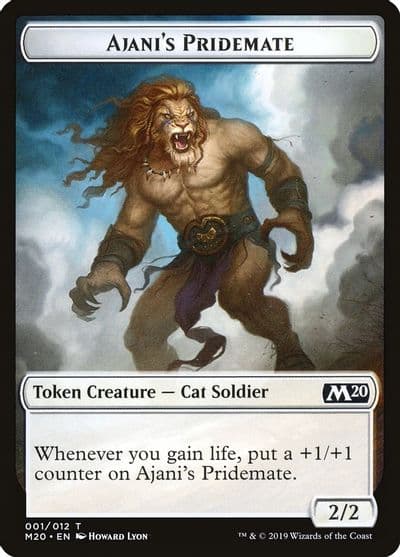 Ajanis Pridemate Token Core Set 2020 Magic card