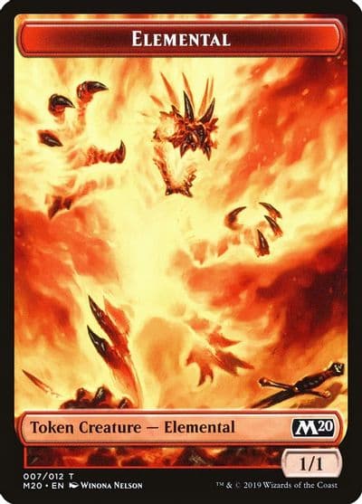 Elemental Token Core Set 2020 Magic card