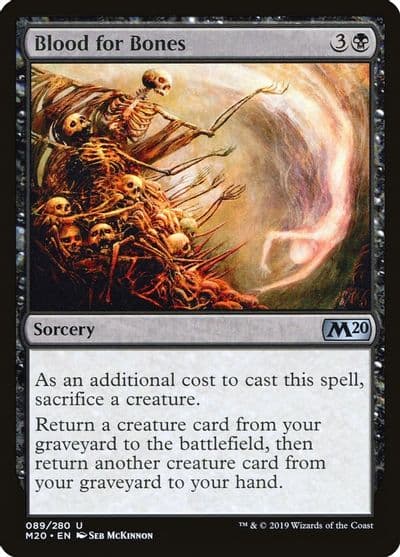 Blood for Bones Core Set 2020 Magic card