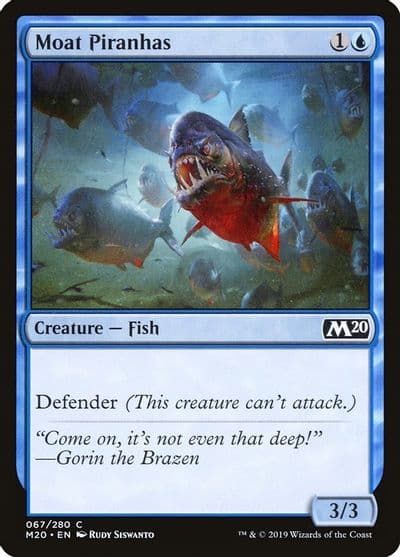 Moat Piranhas Core Set 2020 Magic card