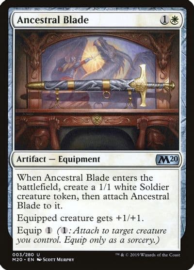 Ancestral Blade Core Set 2020 Magic card