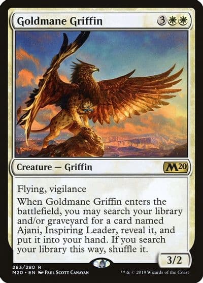 Goldmane Griffin Core Set 2020 Magic card