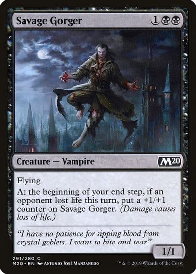 Savage Gorger Core Set 2020 Magic card