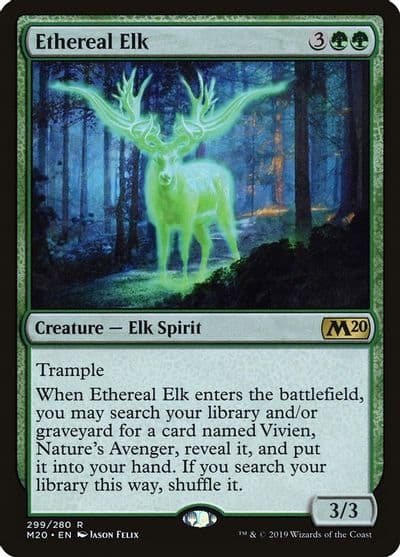 Ethereal Elk Core Set 2020 Magic card