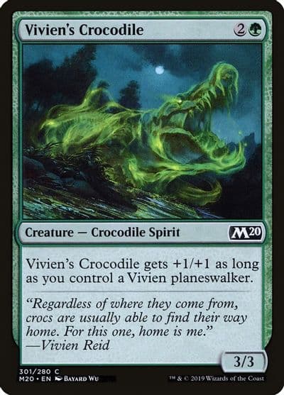 Viviens Crocodile Core Set 2020 Magic card