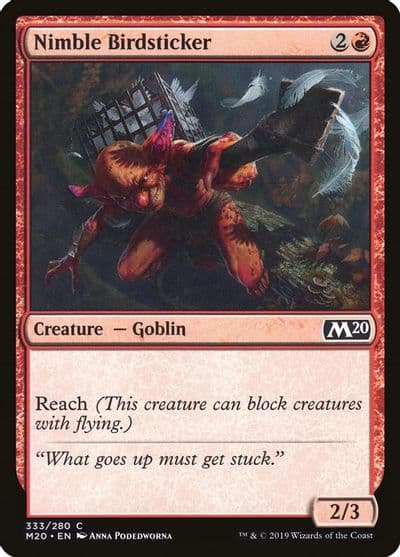 Nimble Birdsticker Core Set 2020 Magic card