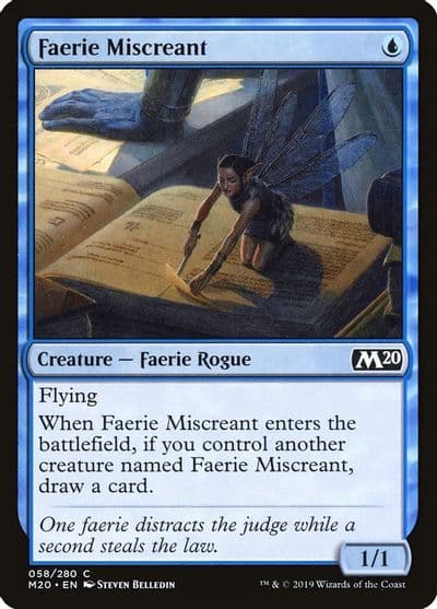 Faerie Miscreant Core Set 2020 Magic card