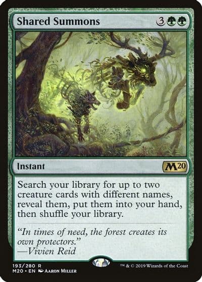 Shared Summons Core Set 2020 Magic card