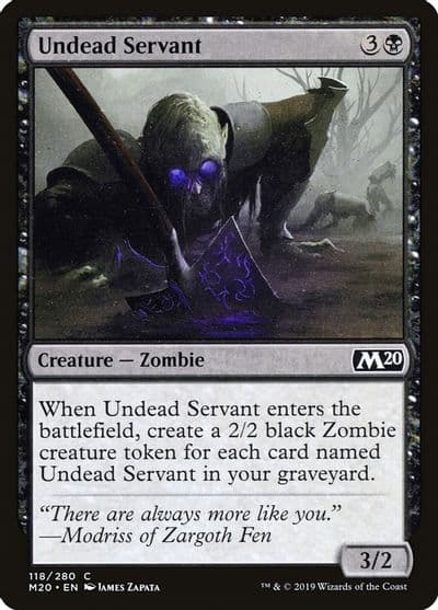 Undead Servant Core Set 2020 Magic card