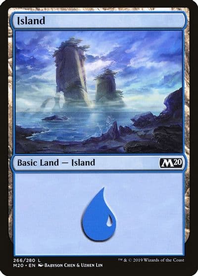 Island 266 Core Set 2020 Magic card