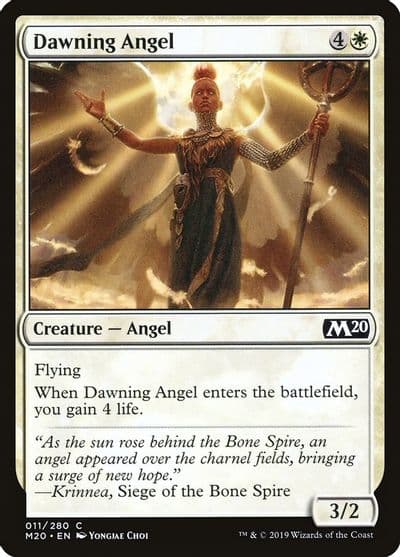 Dawning Angel Core Set 2020 Magic card