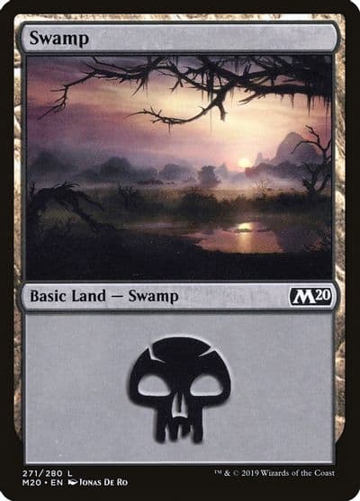 Swamp 271 Core Set 2020 Magic card