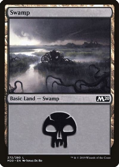 Swamp 272 Core Set 2020 Magic card
