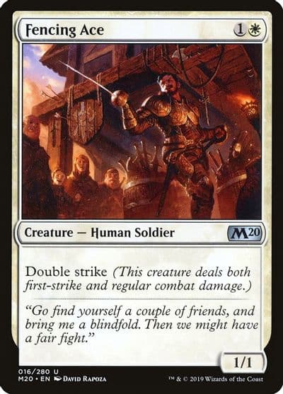 Fencing Ace Core Set 2020 Magic card