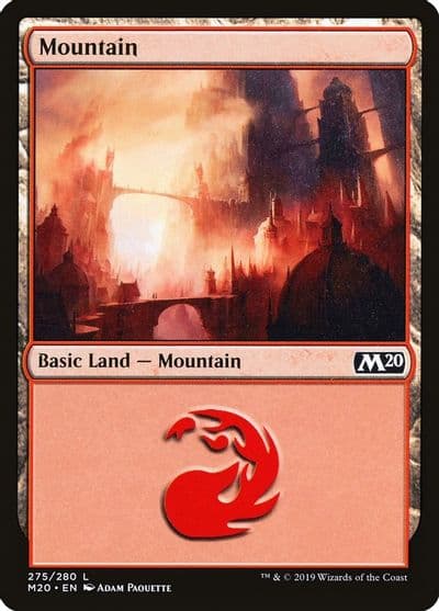 Mountain 275 Core Set 2020 Magic card