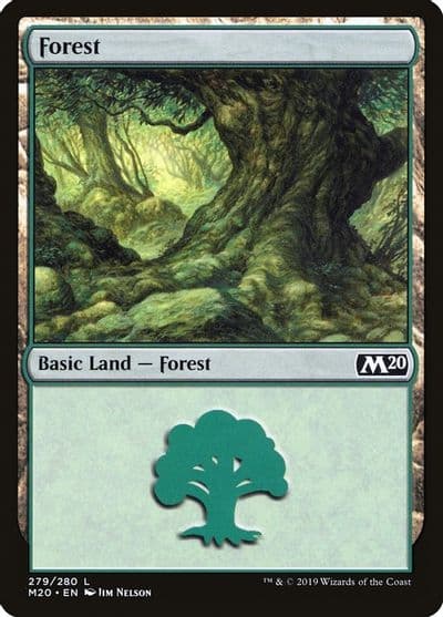 Forest 279 Core Set 2020 Magic card