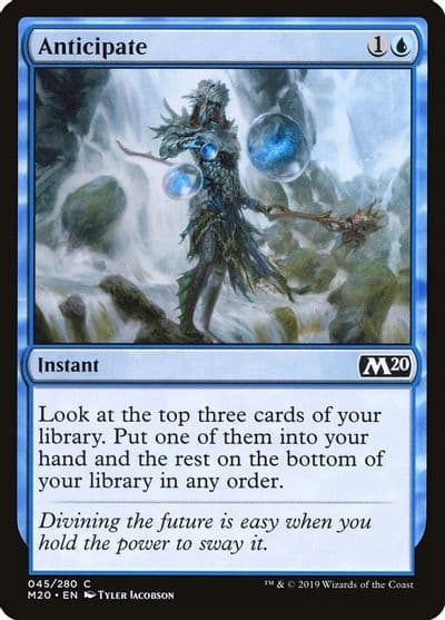 Anticipate Core Set 2020 Magic card