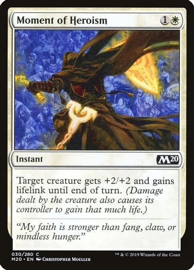 Moment of Heroism Core Set 2020 Magic card