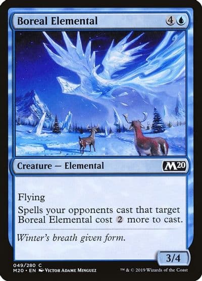 Boreal Elemental Core Set 2020 Magic card