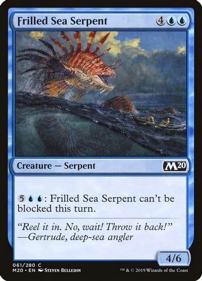 Frilled Sea Serpent Core Set 2020 Magic card