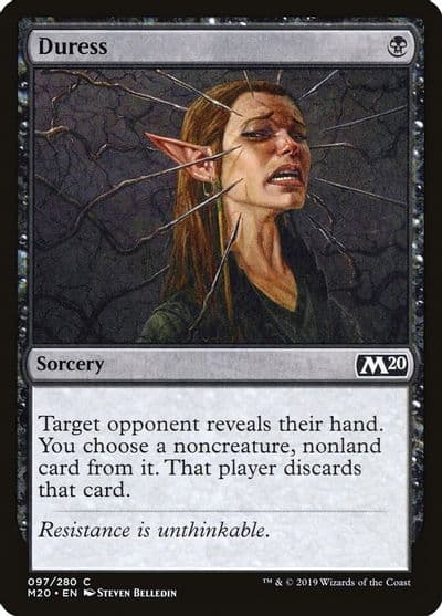 Duress Core Set 2020 Magic card