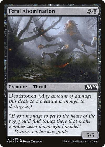 Feral Abomination Core Set 2020 Magic card