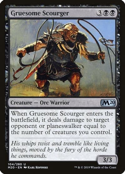 Gruesome Scourger Core Set 2020 Magic card