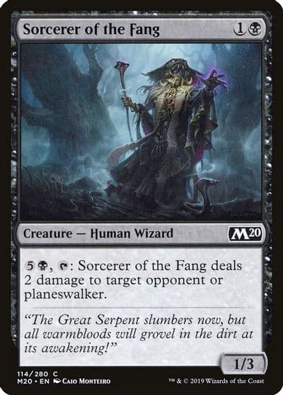 Sorcerer of the Fang Core Set 2020 Magic card