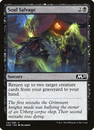 Soul Salvage Core Set 2020 Magic card