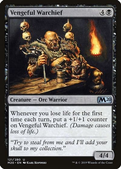 Vengeful Warchief Core Set 2020 Magic card