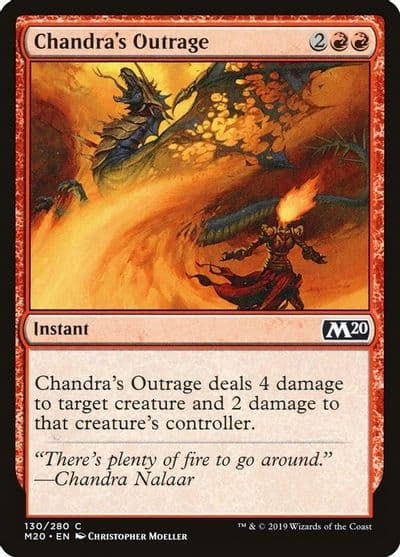 Chandras Outrage Core Set 2020 Magic card