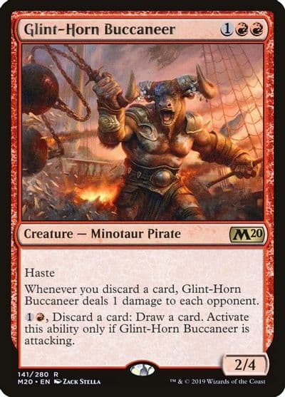 Glint Horn Buccaneer Core Set 2020 Magic card