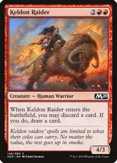 Keldon Raider Core Set 2020 Magic card
