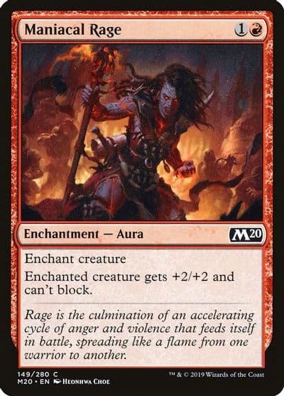 Maniacal Rage Core Set 2020 Magic card