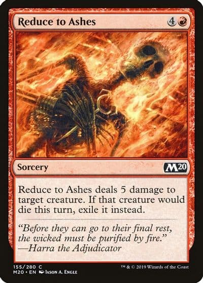 Reduce to Ashes Core Set 2020 Magic card