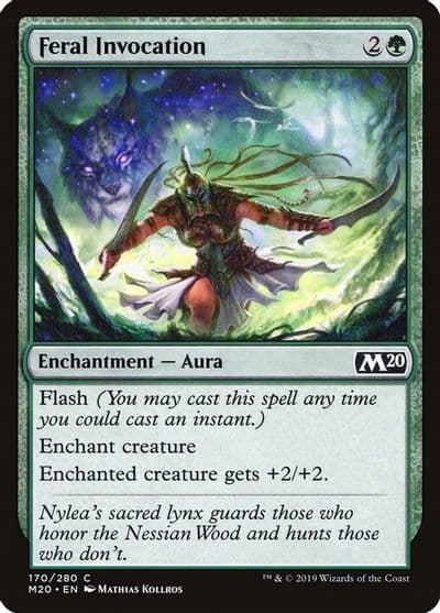 Feral Invocation Core Set 2020 Magic card