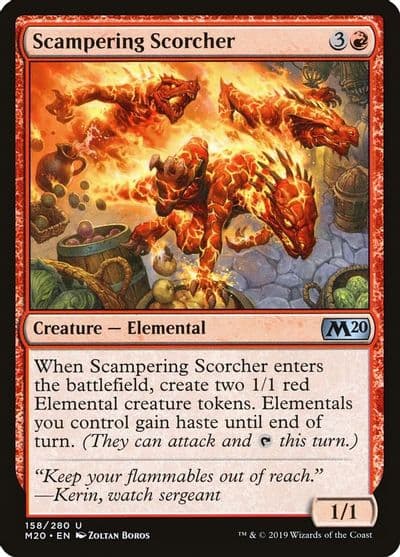 Scampering Scorcher Core Set 2020 Magic card