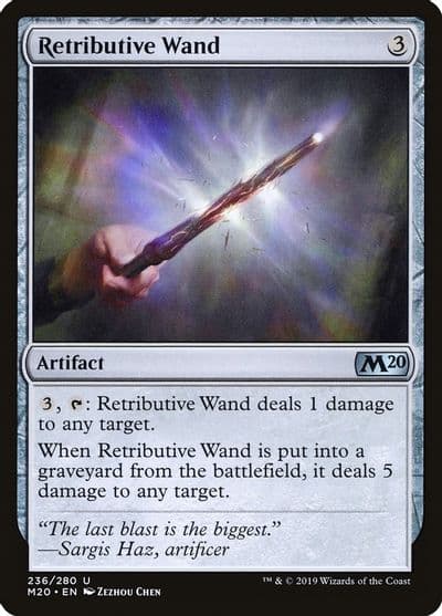 Retributive Wand Core Set 2020 Magic card