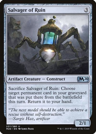 Salvager of Ruin Core Set 2020 Magic card