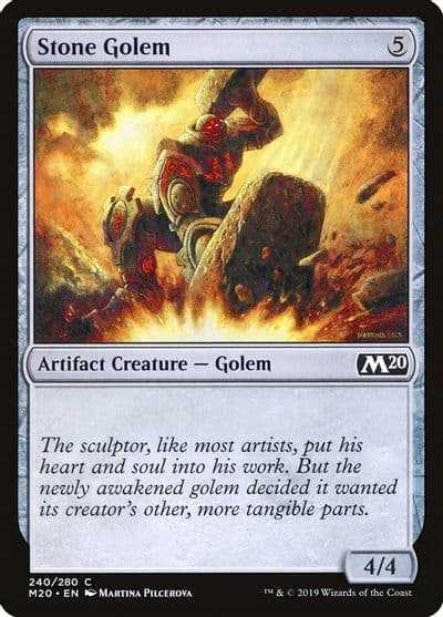 Stone Golem Core Set 2020 Magic card