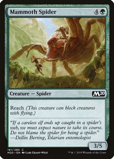 Mammoth Spider Core Set 2020 Magic card